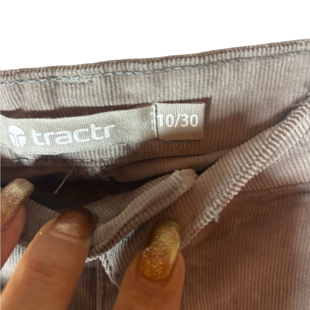 Tractr “Mona” High Rise Crop Corduroy Pants Womens 10/30 NWT - Picture 4 of 7